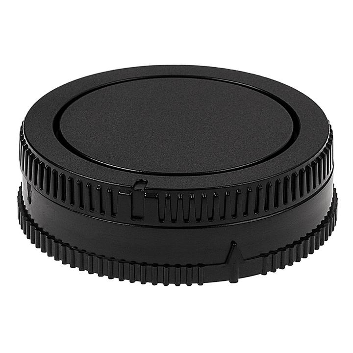 Picture of Fotodiox Cap-Set-SNA-BLK Camera Body & Rear Lens Cap Set for Sony Alpha Camera & Lens