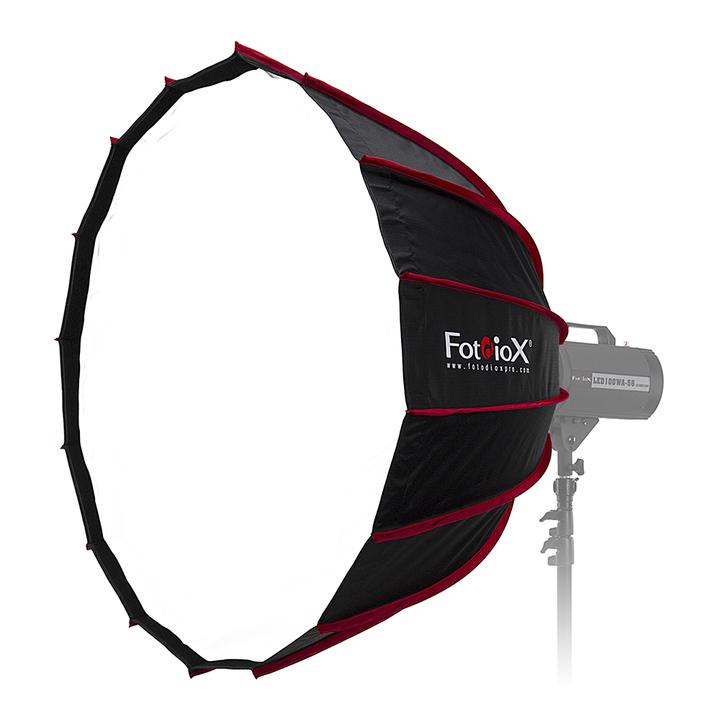 Picture of Fotodiox EZP-DLX-BWN-28 28 in. DLX Parabolic Softbox with Bowens Gemini & Calumet Travelite