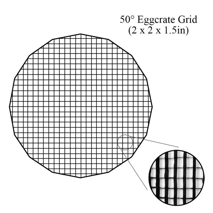 Picture of Fotodiox EZP-DLX-GRD-28 28 in. Eggcrate Grid for EZ-Pro DLX Parabolic Softboxes