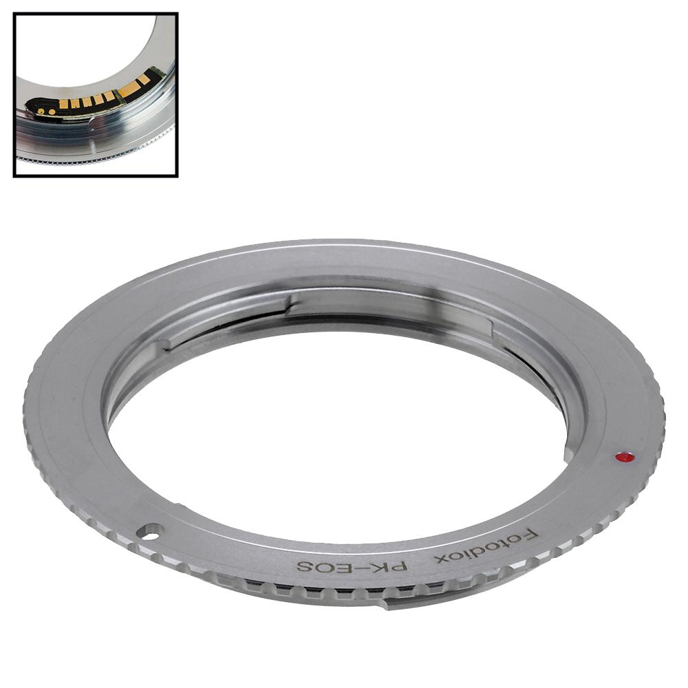 Lens Adapter with Pentax K Mount Lenses to Canon EOS Cameras