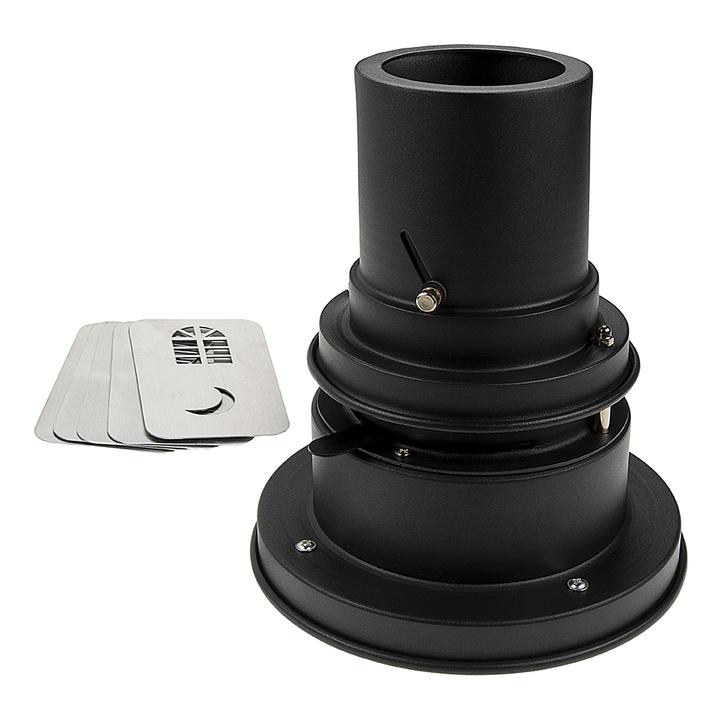 LED Light Projector - Black - Set of 5 Gobo Slides - Versatile Lighting Tool