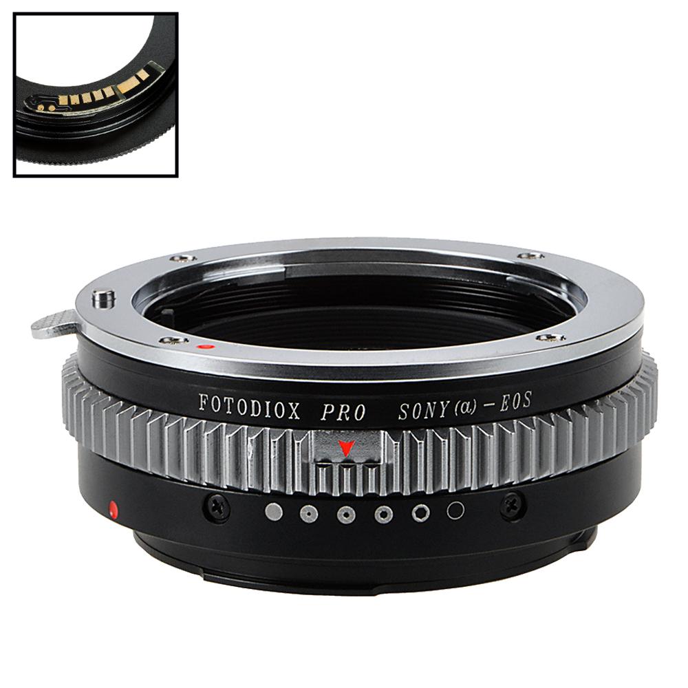SnyA-EOS-Pro-FC10 Lens Mount Adapter with Sony Alpha A-Mount DSLR Lens