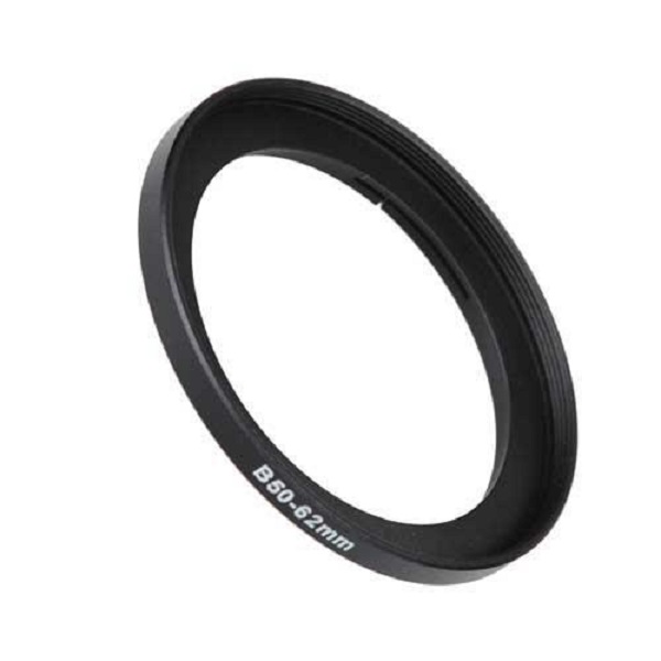 Step-Ring-Hassy-B50-62mm 62 mm Step Up Filter Adapter Ring for Hasselblad Bayonet B50, Anodized Black