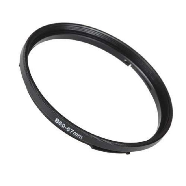 Step-Ring-Hassy-B60-67mm 67 mm Step Up Filter Adapter Ring for Hasselblad Bayonet B60, Anodized Black