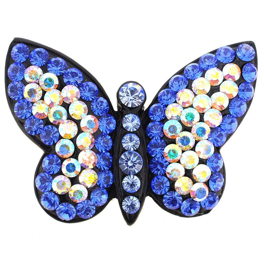 Sapphire Butterfly Pin Brooch - Blue - 1.625 x 1.125 in -  Fantasyard, 1013092