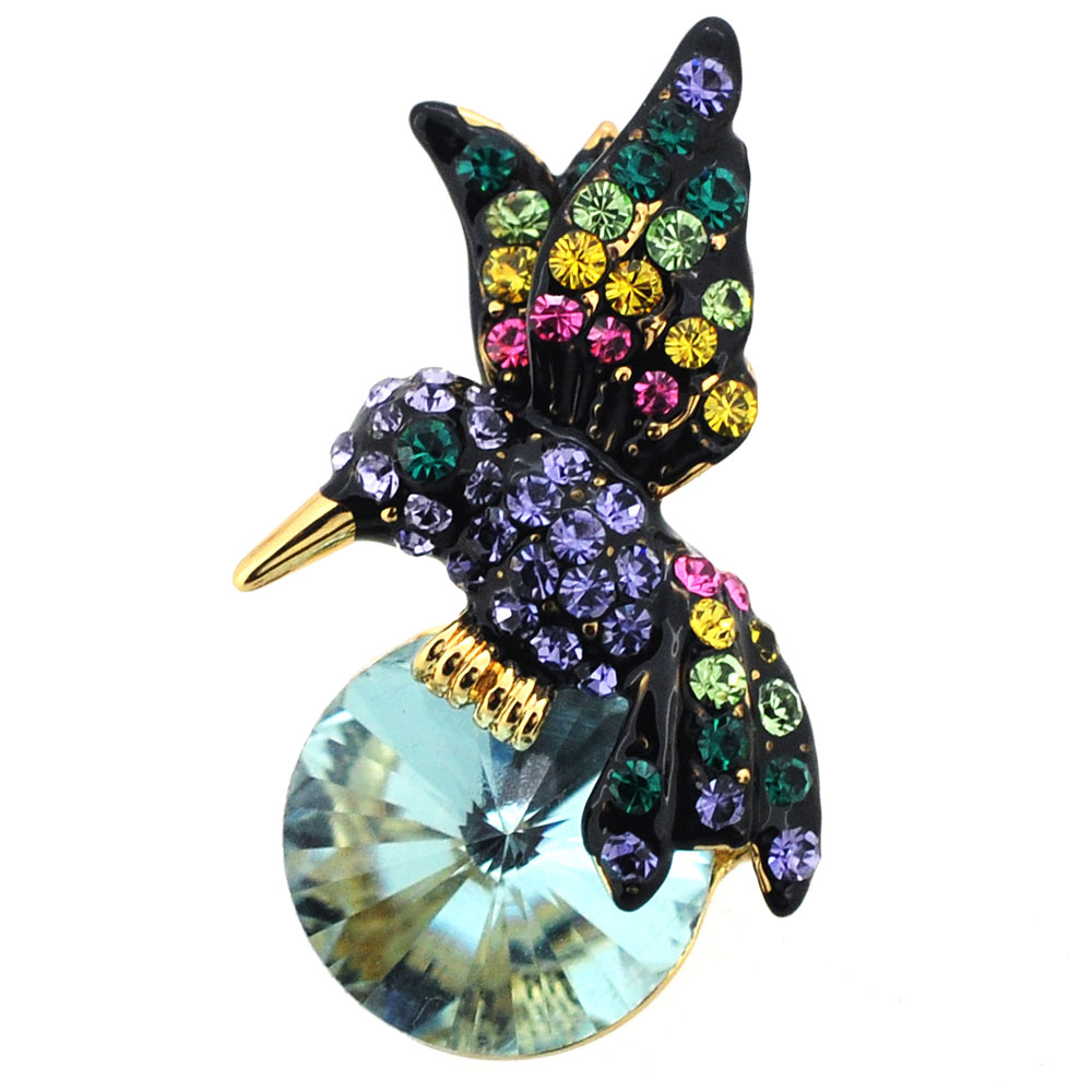 Picture of Fantasyard 2 oz Hummingbird Lapel Pin - Multicolor - 0.625 x 1.125 in.