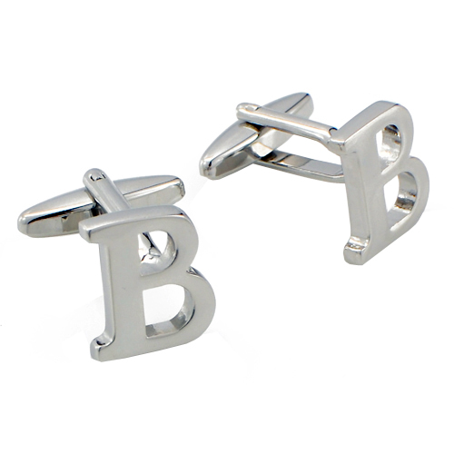 Cufflinks Letters Silver, Cuff Links Letter Silver