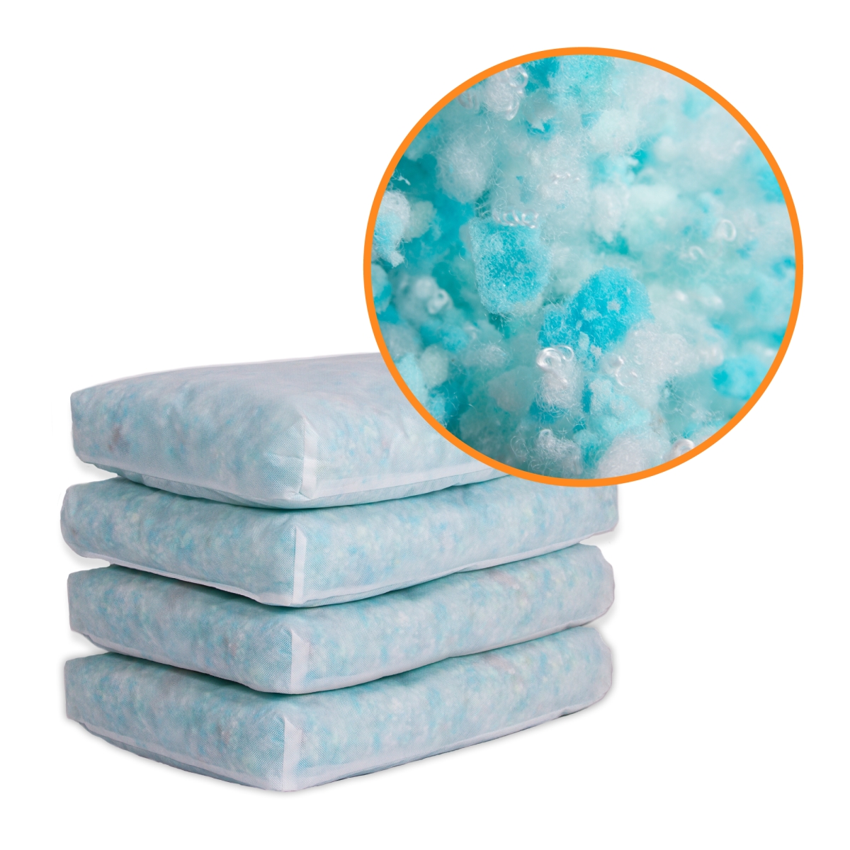 Picture of Moots 800-M Moots Supreme Filling Formula, 8 lb (4 cushions, 2 lb/each), Refill for Pet Beds, Cushions and Pillows
