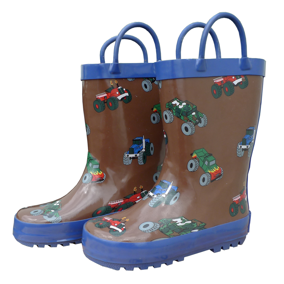 FOX-600-60-11 Childrens Brown Monster Trucks Boots - Size 11