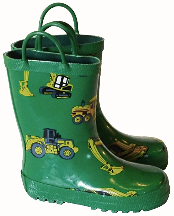 Childrens Camping Rain Boot - Green - Size 11