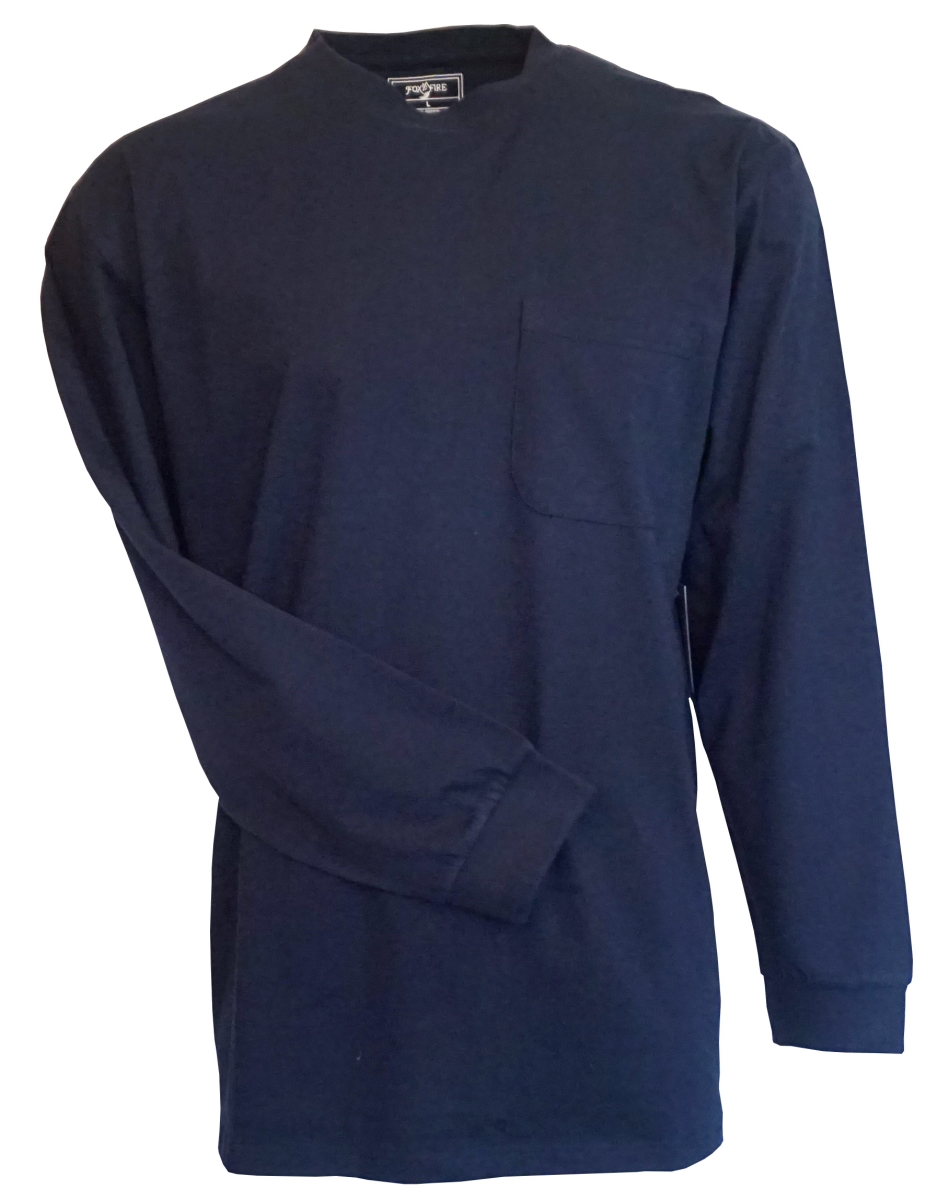 492 20 3XB Sportswear Long Sleeve Pocket T-shirt Navy 3X Big