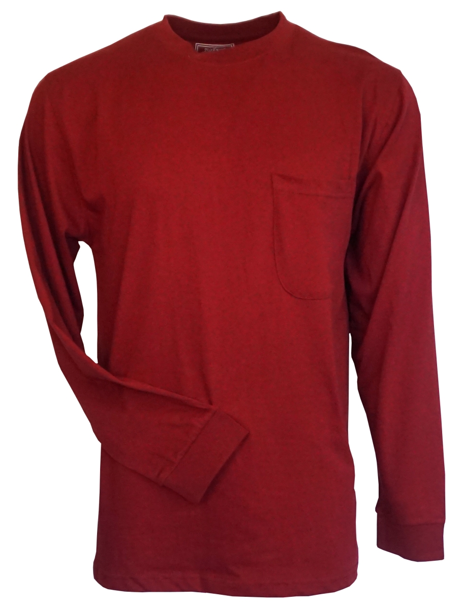 492 55 M Sportswear Long Sleeve Pocket T-shirt Wine Medium