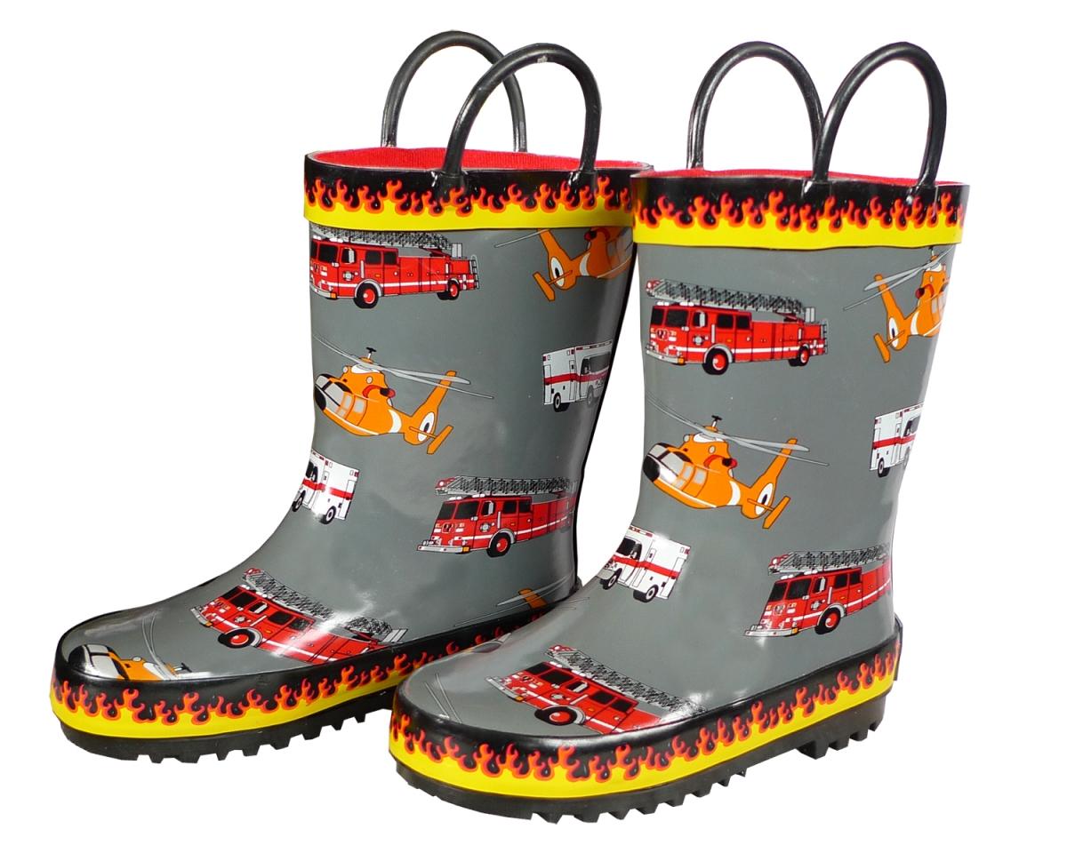 FOX-600-85-11 Childrens Fire Rescue Rain Boot - Size 11