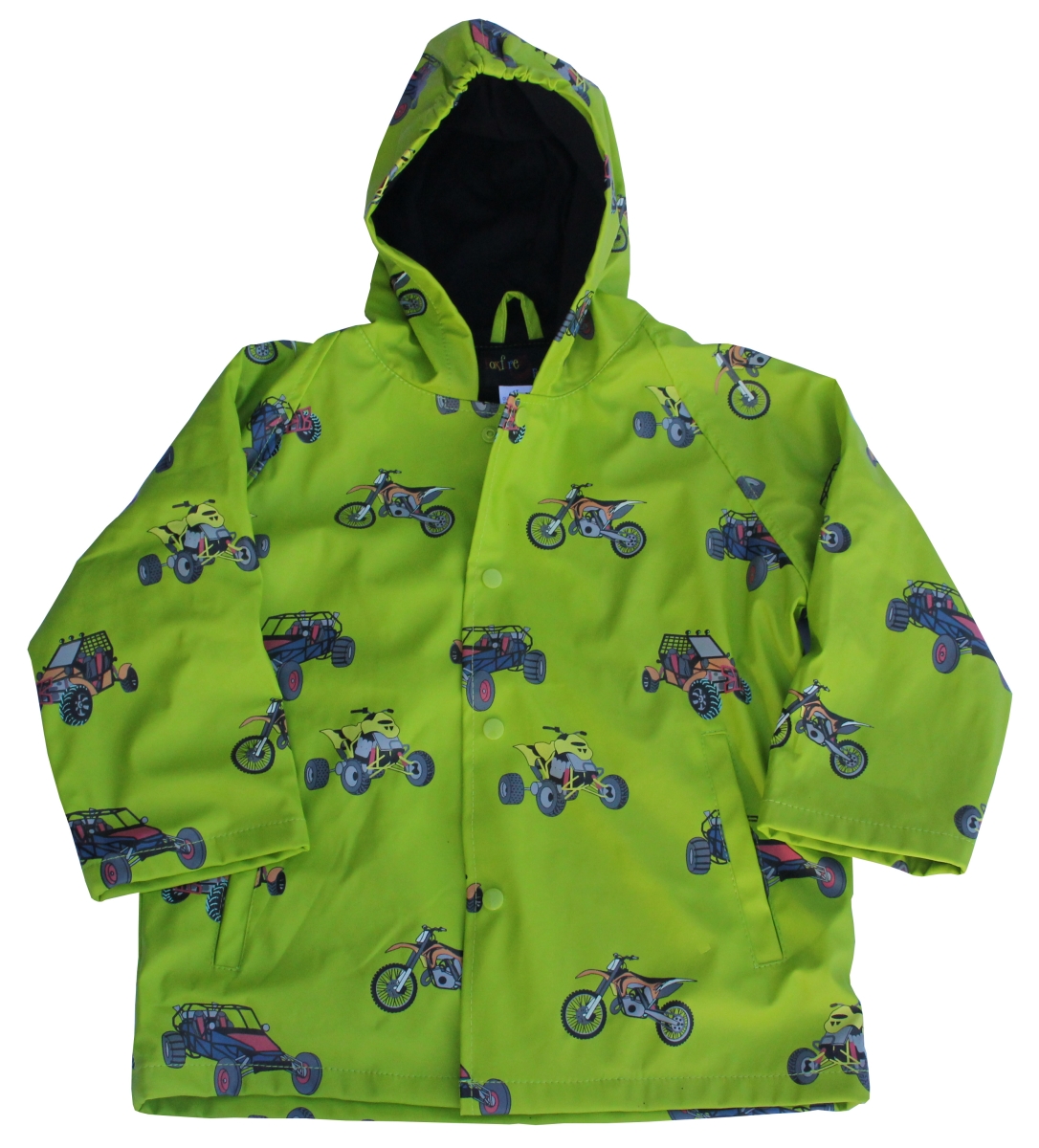 FOX-601-36-5 Childrens Green Sand Toys Raincoat - Size 5