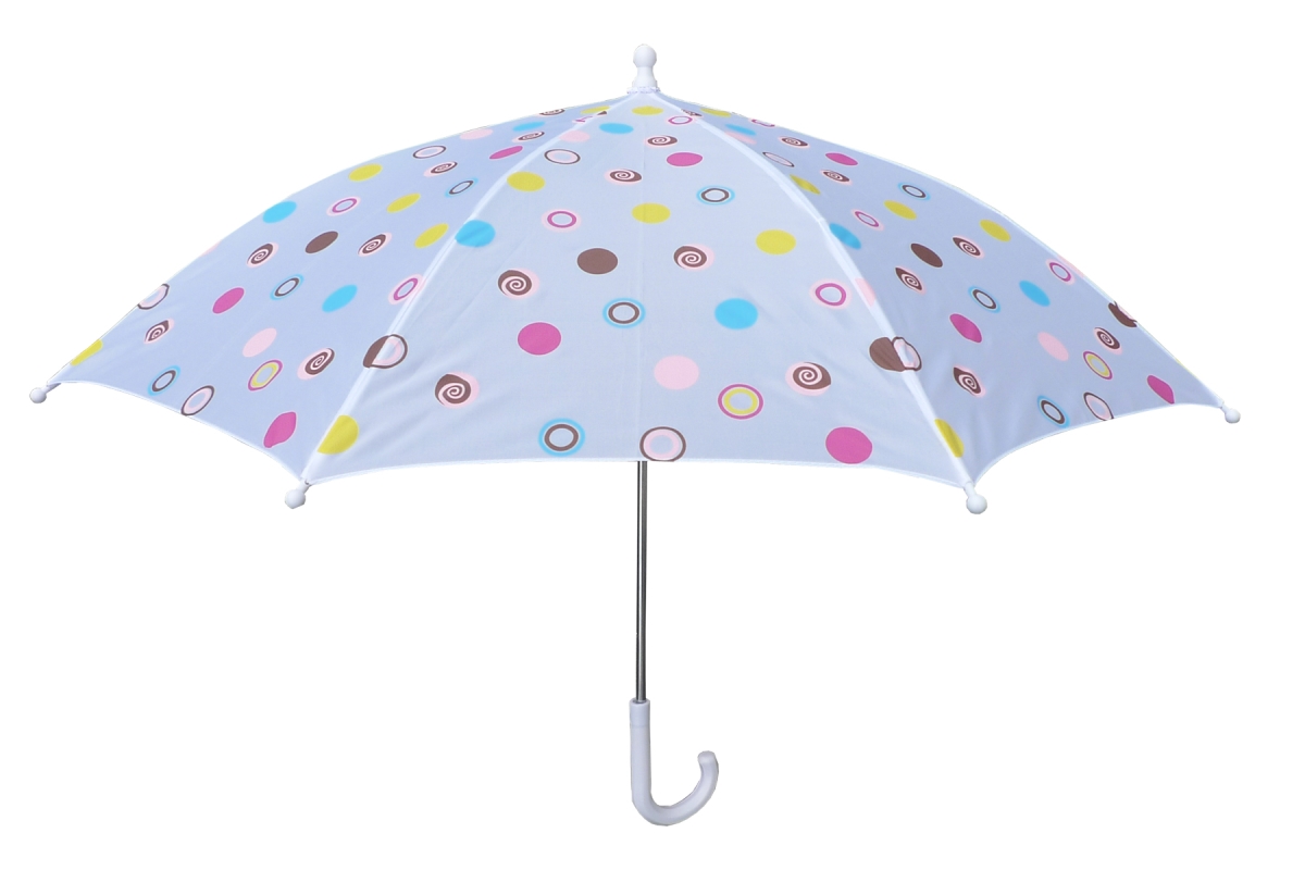 Picture of Foxfire FOX-602-80 Childrens White Polka Dots Umbrella - Size 1