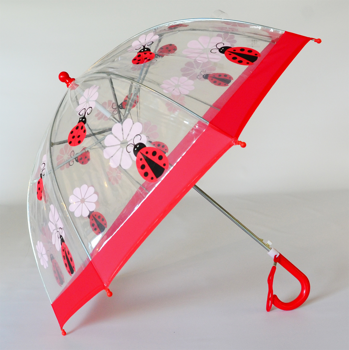 FOX-622-44 Childrens Clear Lady Bug Umbrella - Size 1
