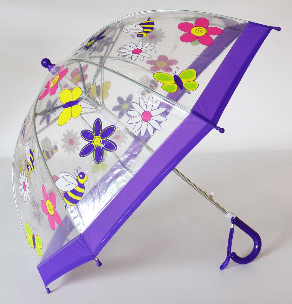 FOX-622-70 Childrens Clear Flower Umbrella - Size 1