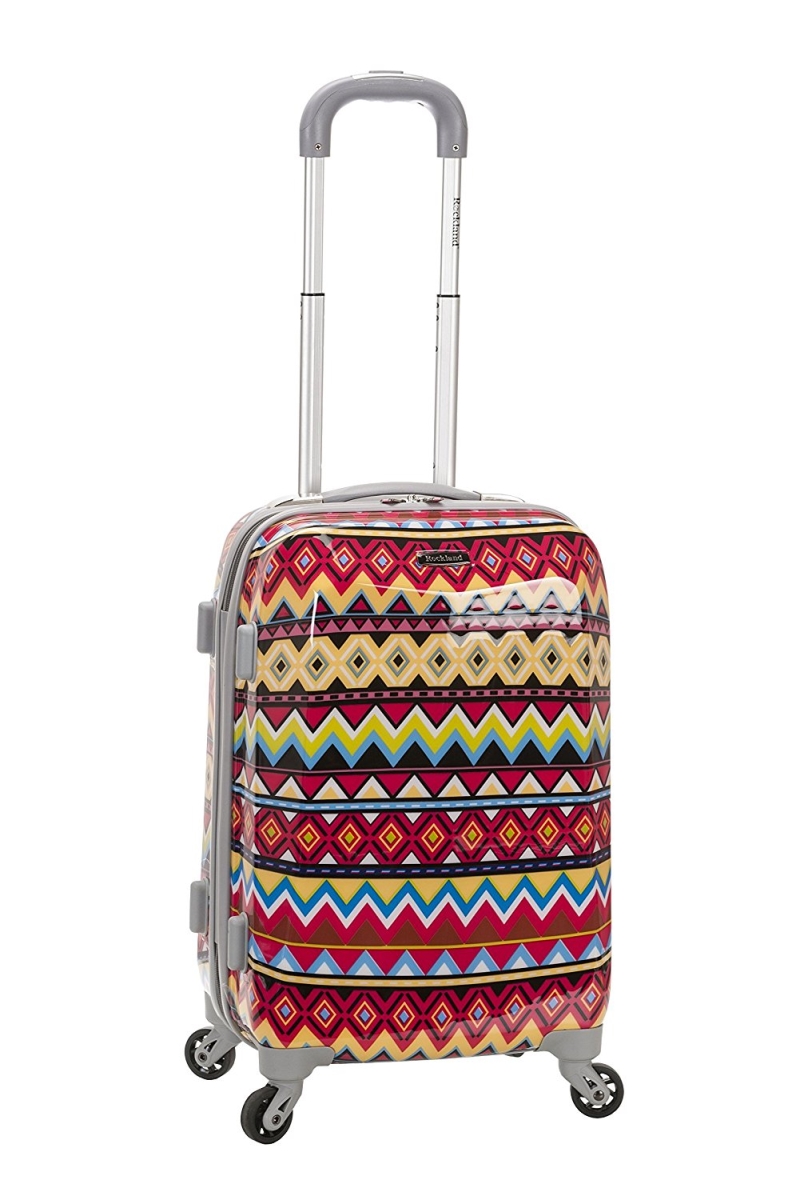 Picture of Rockland F151-TRIBAL 20 in. Polycarbonate Carry on Luggage Suitcase&#44; Tribal
