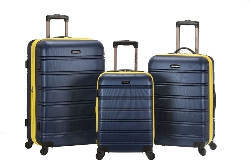 Picture of Rockland F160-NAVY Melbourne Abs Luggage Suitcase Set - Navy&#44; 3 Piece