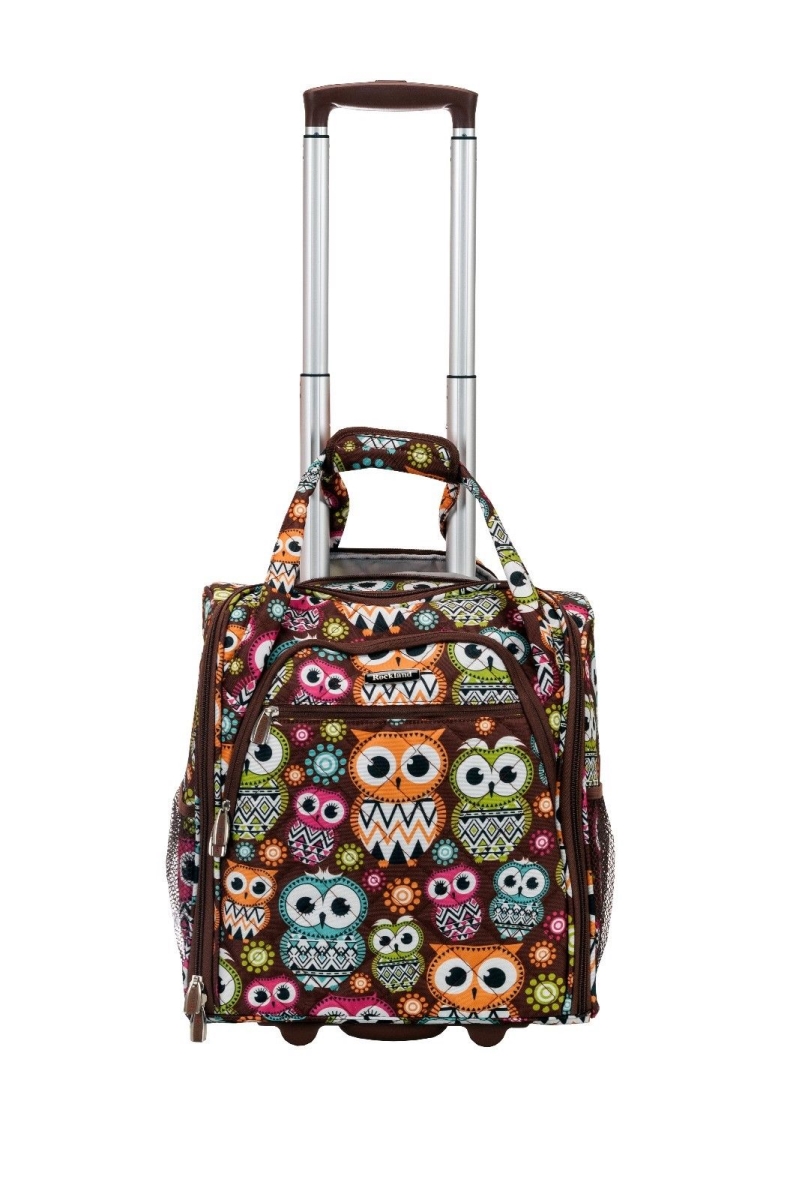 Melrose Wheeled Underseat Carry On Luggage - Owl - 15 in.