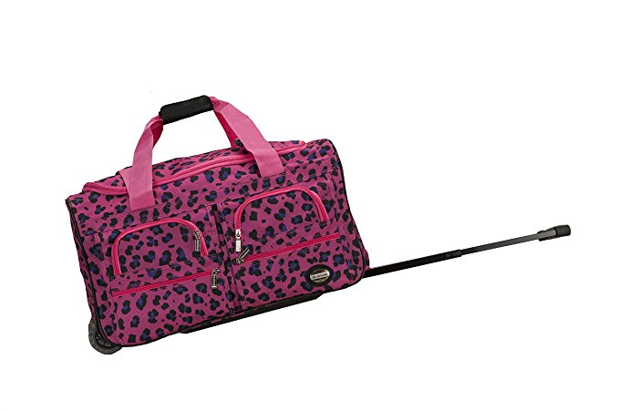 PRD322-MAGENTALEOPAR 22 in. Rolling Duffle Bag
