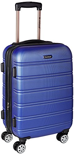 20 in. Melbourne Expandable Abs Carry On Luggage, Blue & Sky Blue