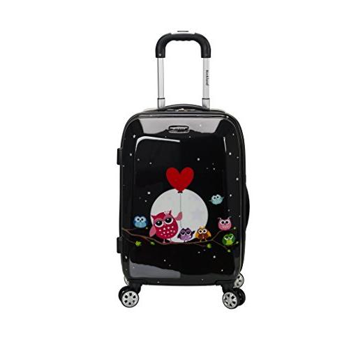 Picture of Rockland F151-NIGHTOWL Night Owl Printed Polycarbonate Carry On Luggage