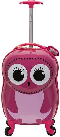 Picture of Rockland JR B02-OWL Owl Printed Polycarbonate Carry On Luggage
