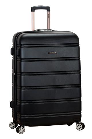 28 in. Expandable ABS Dual Wheel Spinner Luggage - Black