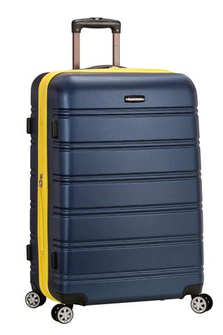 28 in. Expandable ABS Dual Wheel Spinner Luggage - Navy