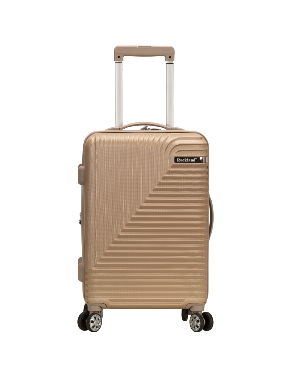 20 in. Star Trail ABS Carry on Luggage, Champagne