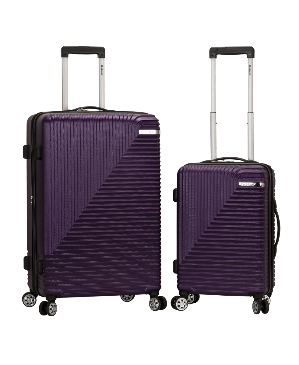 Picture of Fox Luggage F242-PURPLE Star Trail ABS Luggage Set&#44; Purple - 2 Piece