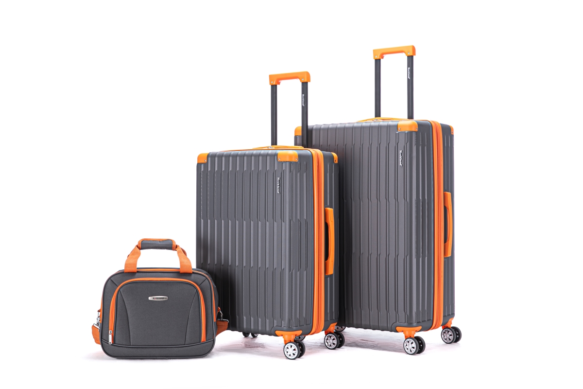 Picture of Rockland F260-CHARCOAL Costa Mesa Travel Luggage Sets&#44; Charcoal - 3 Piece