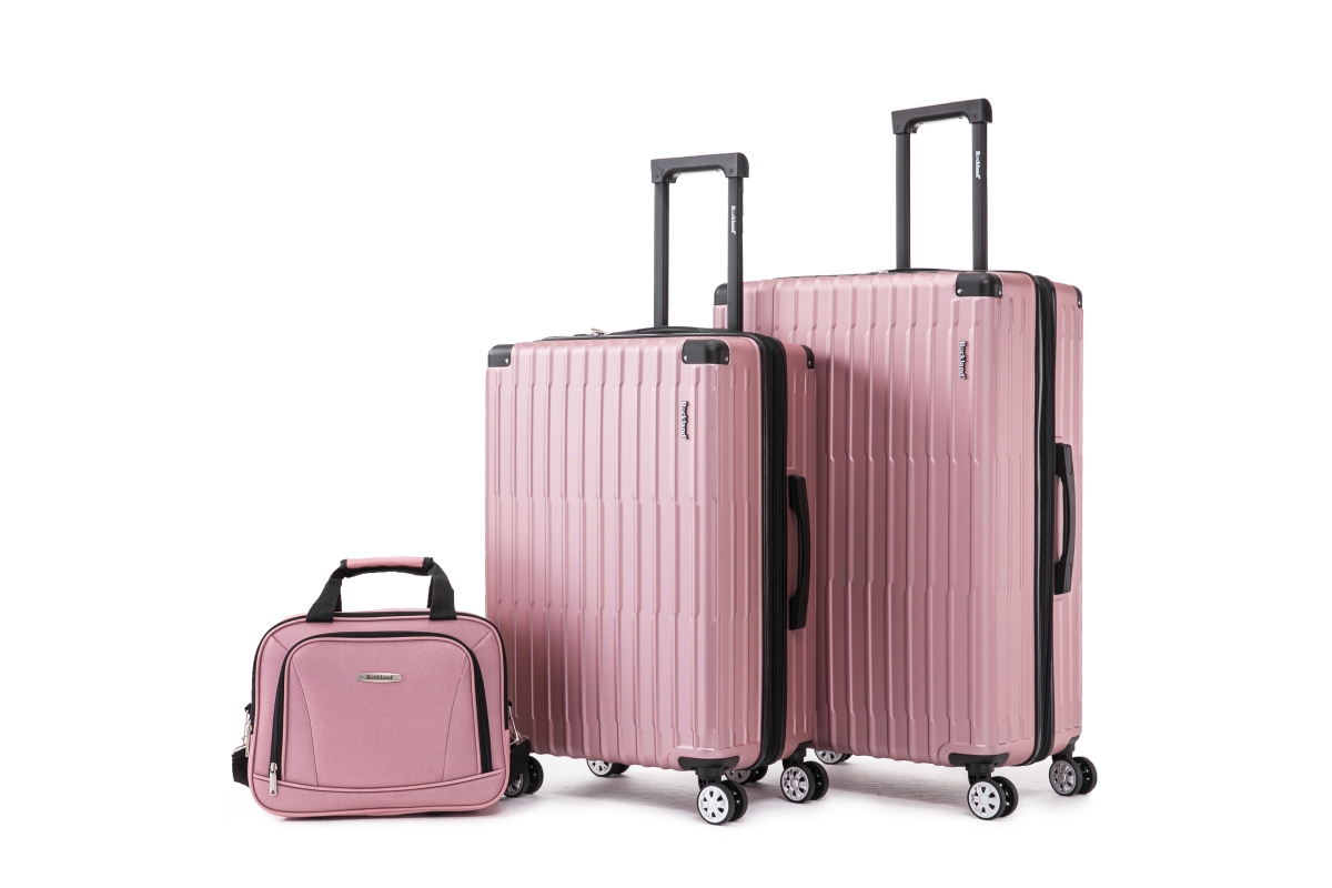 Picture of Rockland F260-PINK Costa Mesa Travel Luggage Sets&#44; Pink - 3 Piece