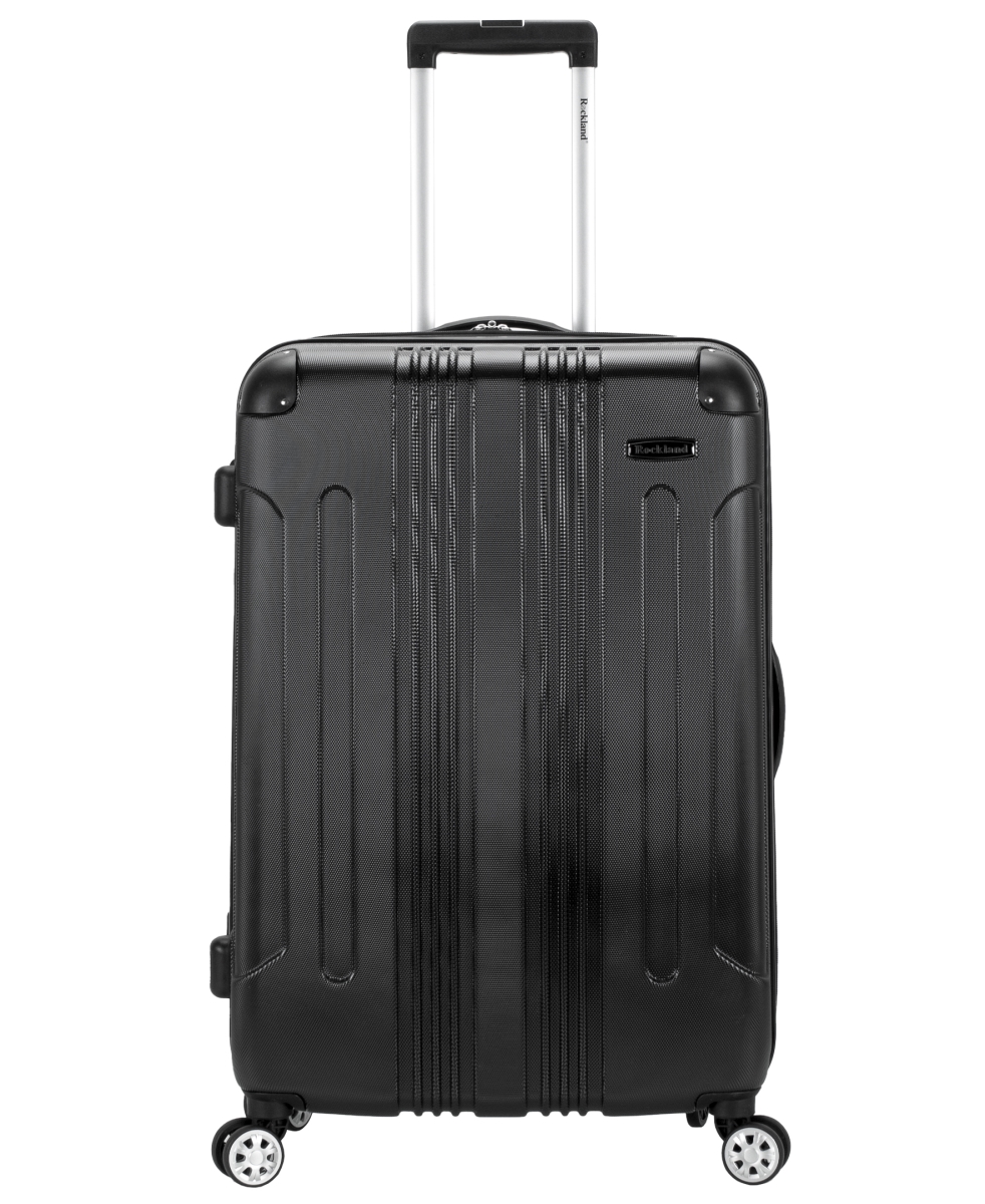 F1903-BLACK London Hardside Expandable Spinner Wheel Luggage, Black