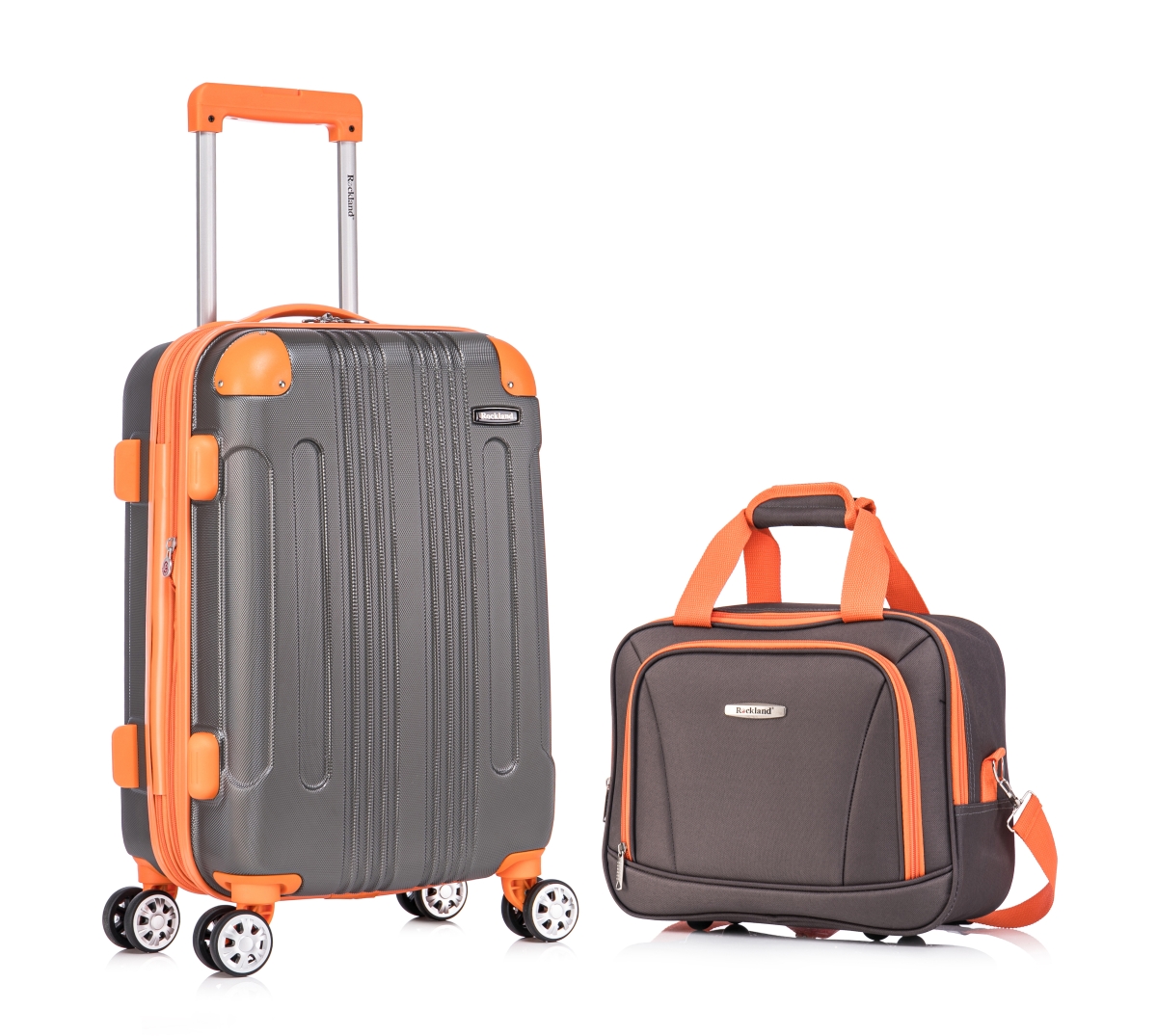 Picture of Rockland F1902-CHARCOAL London Hardside Spinner Wheel Luggage with 20 in. Carry-on & 14 in. Tote&#44; Charcoal