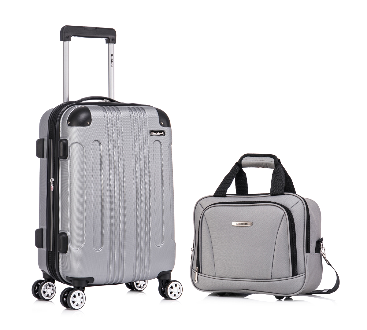 Picture of Rockland F1902-SILVER London Hardside Spinner Wheel Luggage with 20 in. Carry-on & 14 in. Tote&#44; Silver