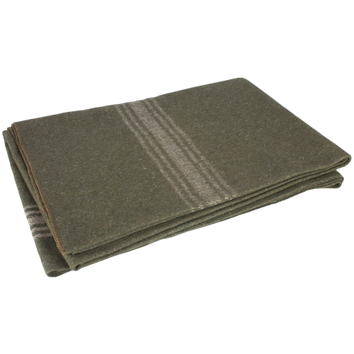 Khaki-Striped Olive Drab Blanket