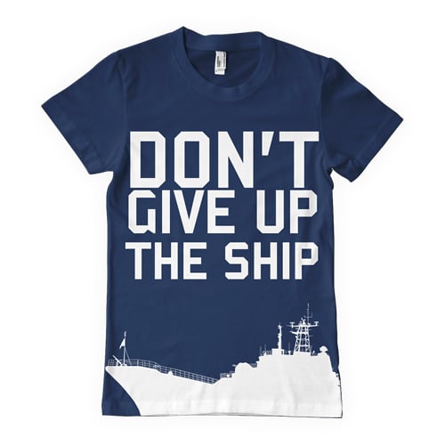 Navy One-Sided Imprinted T-Shirt