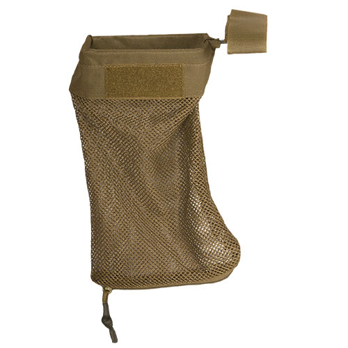 Tactical Brass Catcher - Coyote - Large Mesh Pouch - Easy Release
