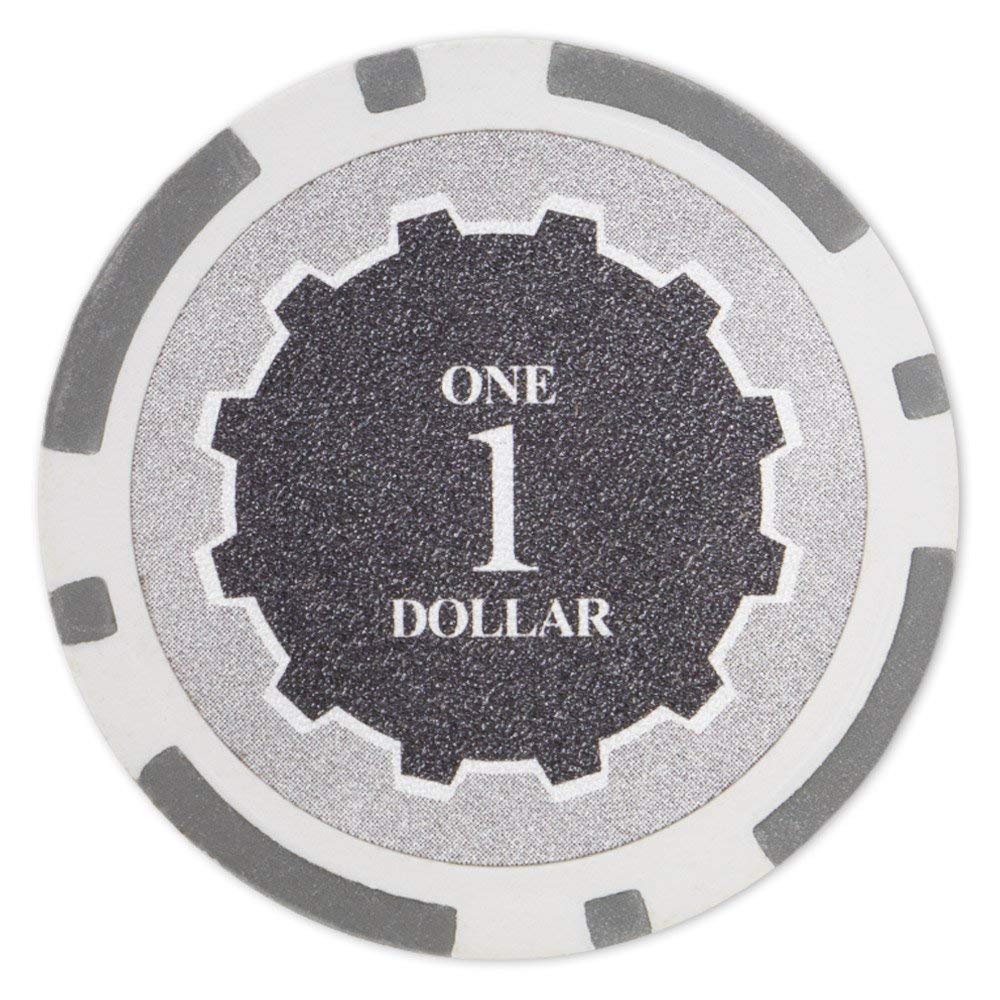 Picture of Brybelly CPEC-1 14 g Eclipse Poker Chips - Clay Composite - 1 Dollar