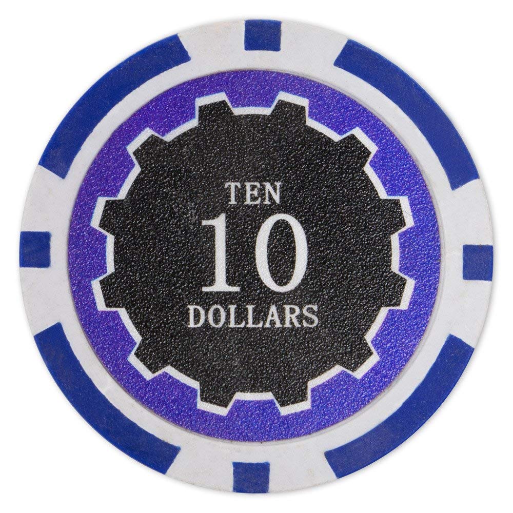 Picture of Brybelly CPEC-10 14 g Eclipse Poker Chips - Clay Composite - 10 Dollar