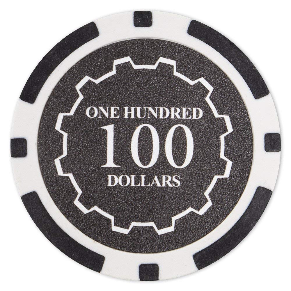 Picture of Brybelly CPEC-100 14 g Eclipse Poker Chips - Clay Composite - 100 Dollar