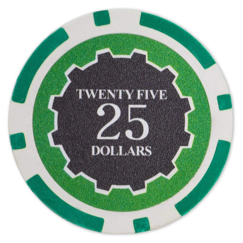 Picture of Brybelly CPEC-25 14 g Eclipse Poker Chips - Clay Composite - 25 Dollar