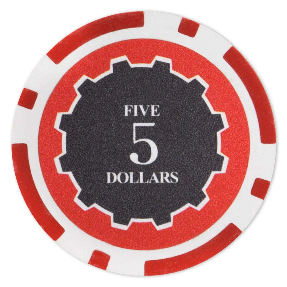 Picture of Brybelly CPEC-5 14 g Eclipse Poker Chips - Clay Composite - 5 Dollar