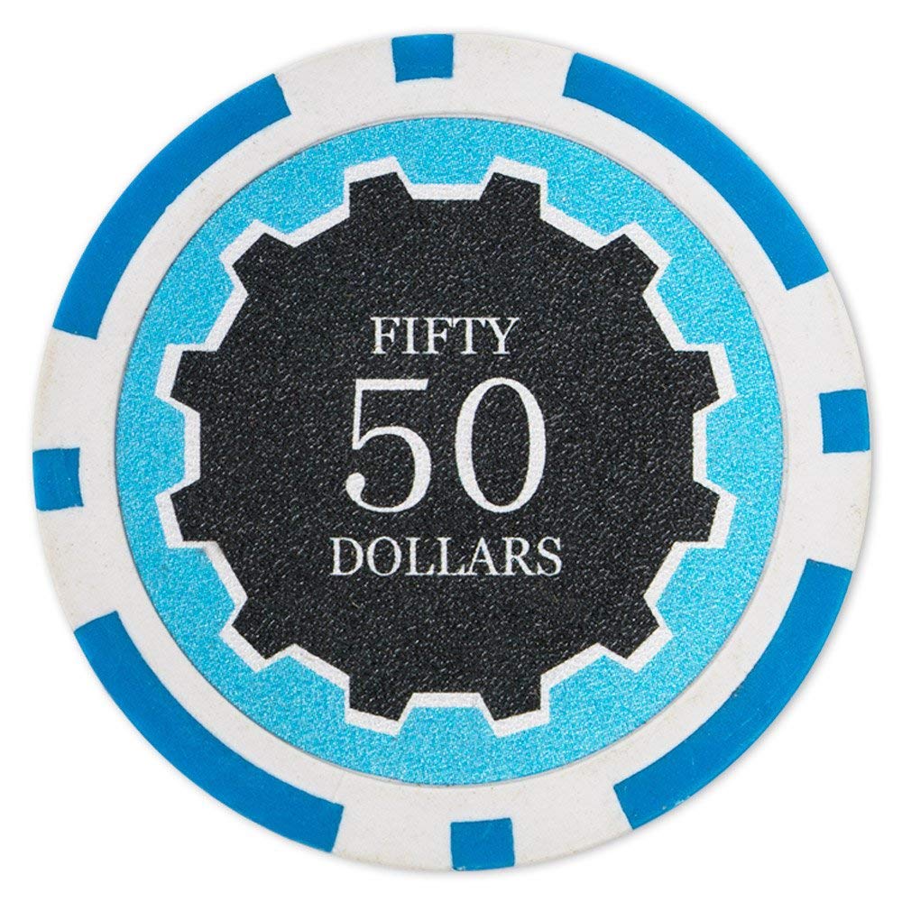 Picture of Brybelly CPEC-50 14 g Eclipse Poker Chips - Clay Composite - 50 Dollar