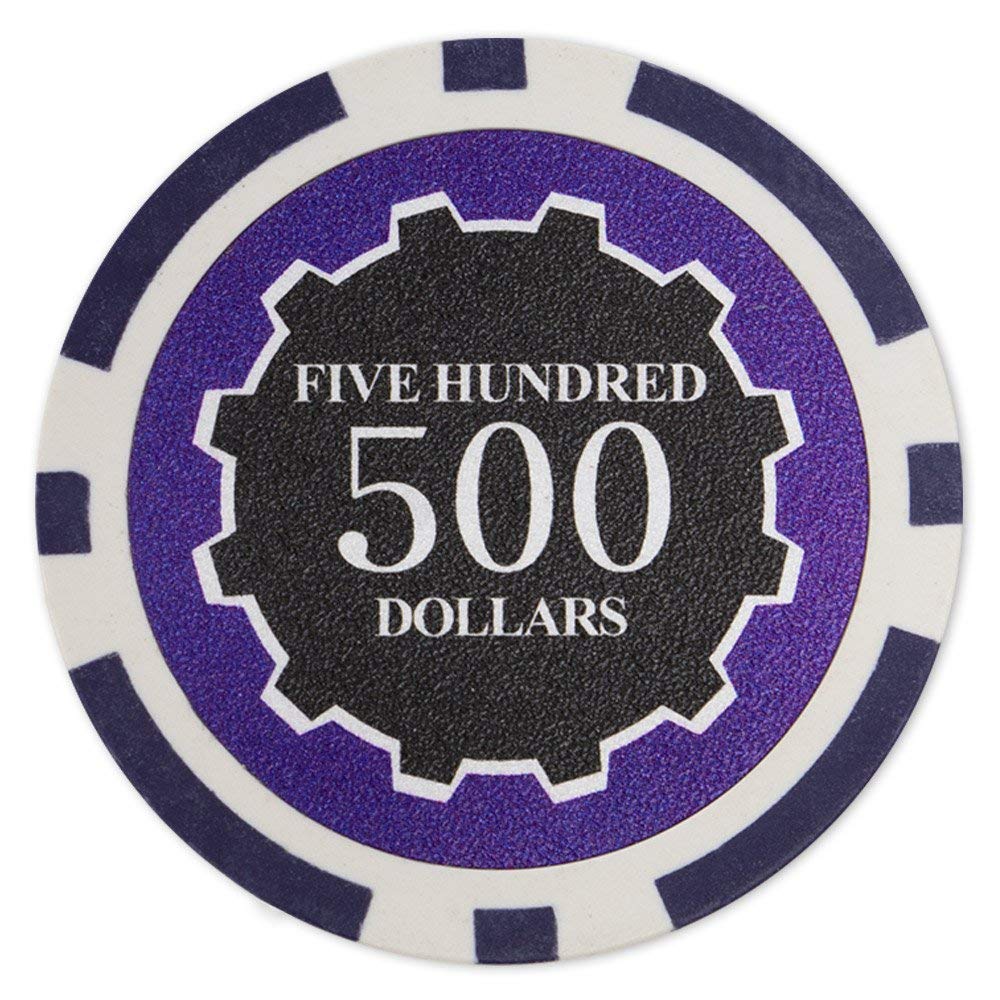 Picture of Brybelly CPEC-500 14 g Eclipse Poker Chips - Clay Composite - 500 Dollar
