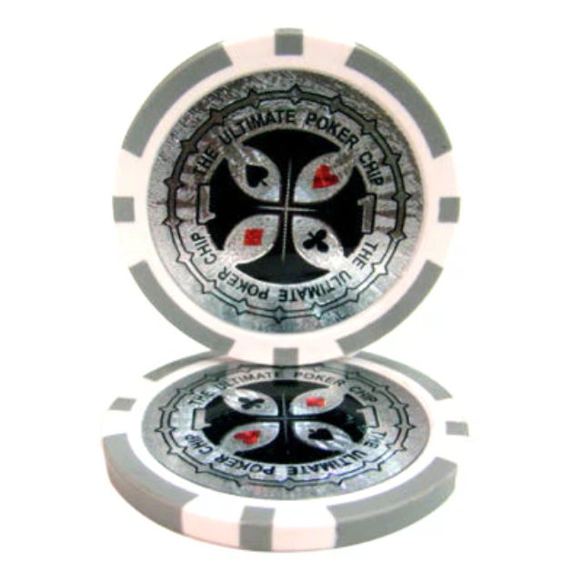 Picture of Brybelly CPUP-1 14 g The Ultimate Poker Chips - Clay Composite - 1 Dollar - Pack of 25