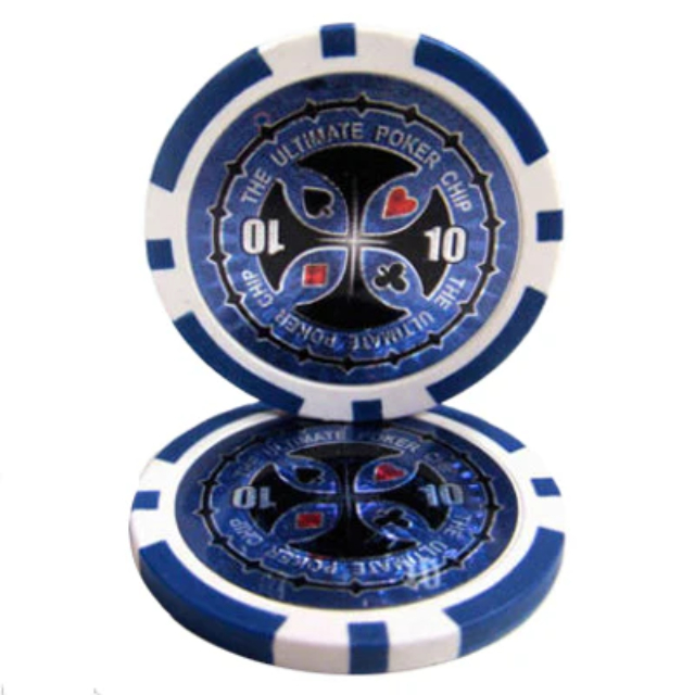 Picture of Brybelly CPUP-10 14 g The Ultimate Poker Chips - Clay Composite - 10 Dollar