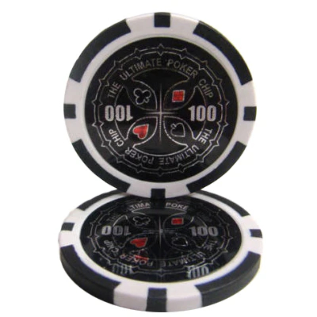 Picture of Brybelly CPUP-100 14 g The Ultimate Poker Chips - Clay Composite - 100 Dollar